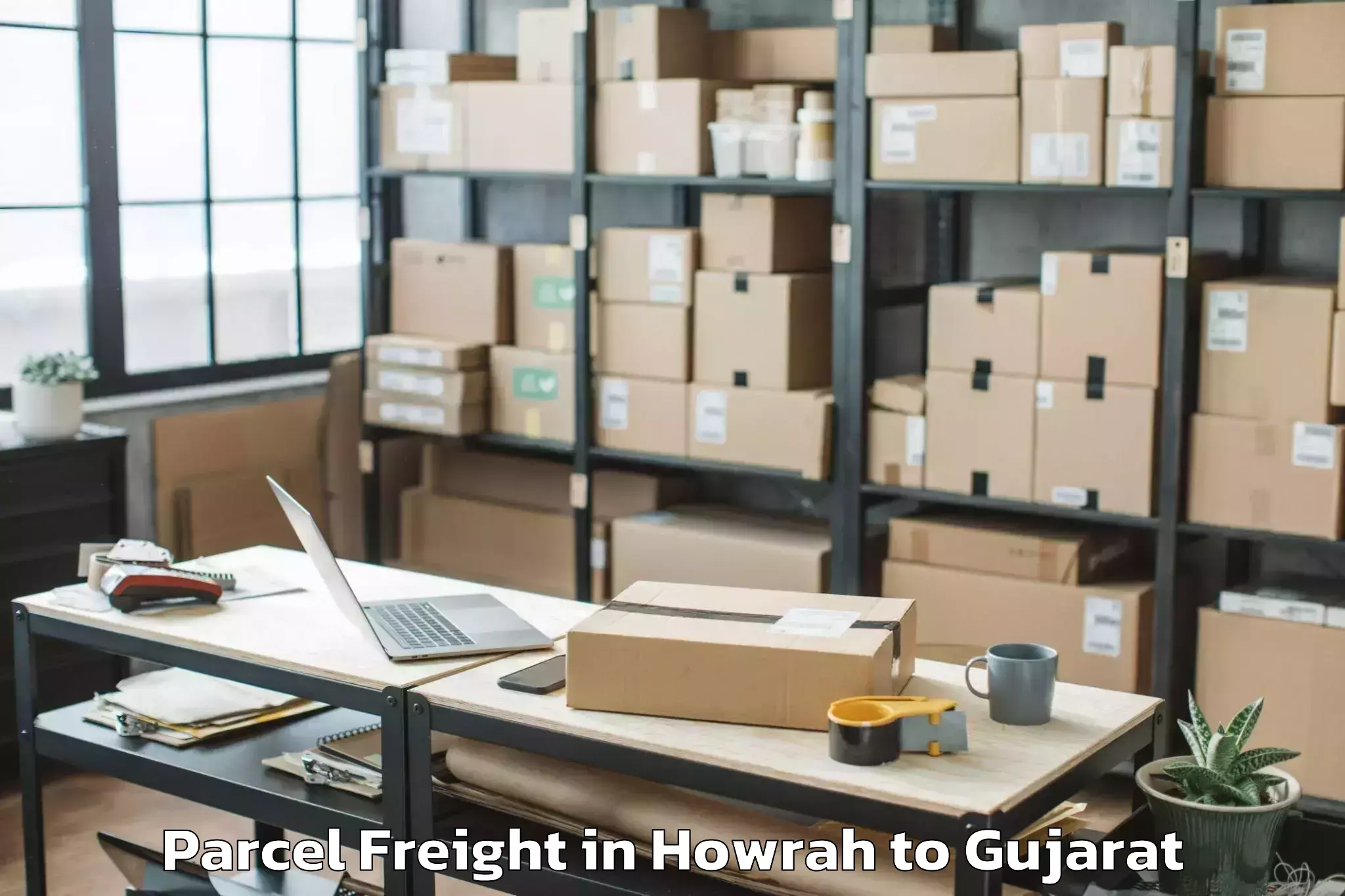 Expert Howrah to Satlasana Parcel Freight